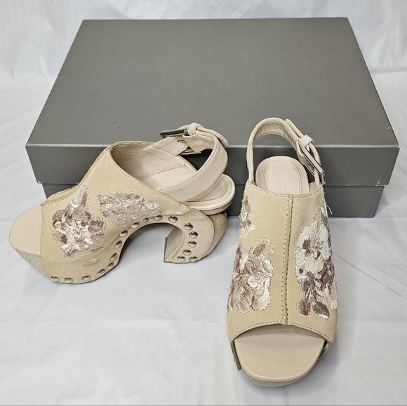 Alexander Mcqueen Sandal Pelle S.Gomma Calico 161 Heels - Picture 1 of 13